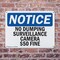 Signmission No Dumping Surveillance Camera $50 Fine OSHA Notice Sign, Plastic, 10in W x 7in L, 2PK OS-2PACK-NS-P-710-L-14498 - alternate 8